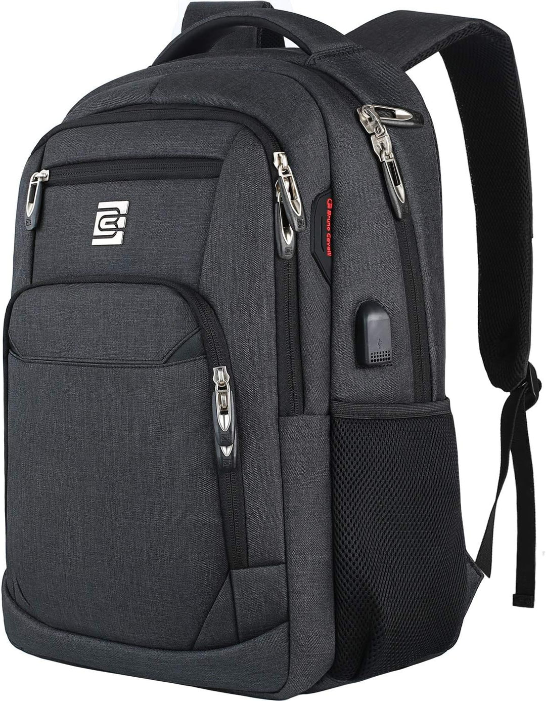 Anti-theft laptop bag for men & women, slim profile, and convenient USB charging port.