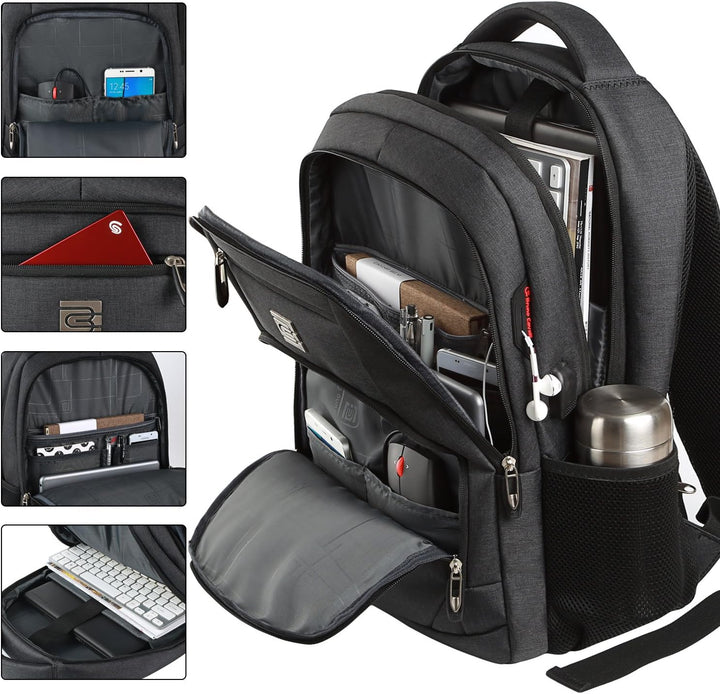 Innovative anti-theft backpack with USB port, designed to protect your valuable electronics.