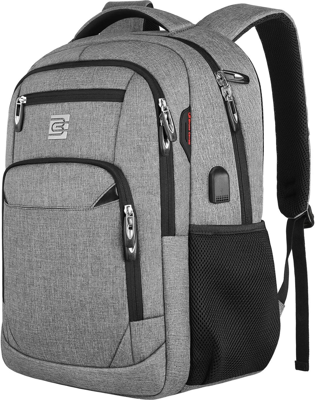 Durable slim anti-theft backpack with integrated USB charging for your laptop & devices.