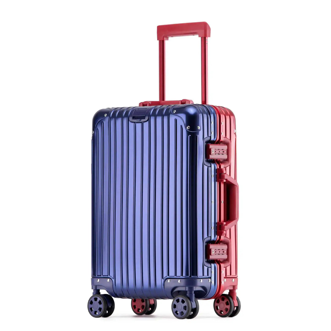 Stylish unisex hard shell travel luggage with smooth spinner wheels & TSA lock for secure, easy journeys.
