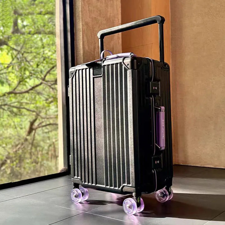 Unisex Valencia Voyager hardshell suitcase, durable luggage for secure travel & journeys.