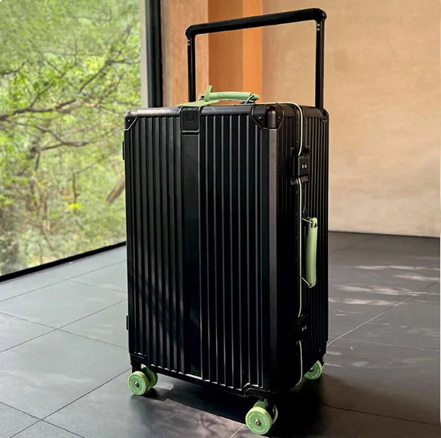 Valencia Voyager durable hardshell suitcase, perfect carry-on or checked bag for any vacation.