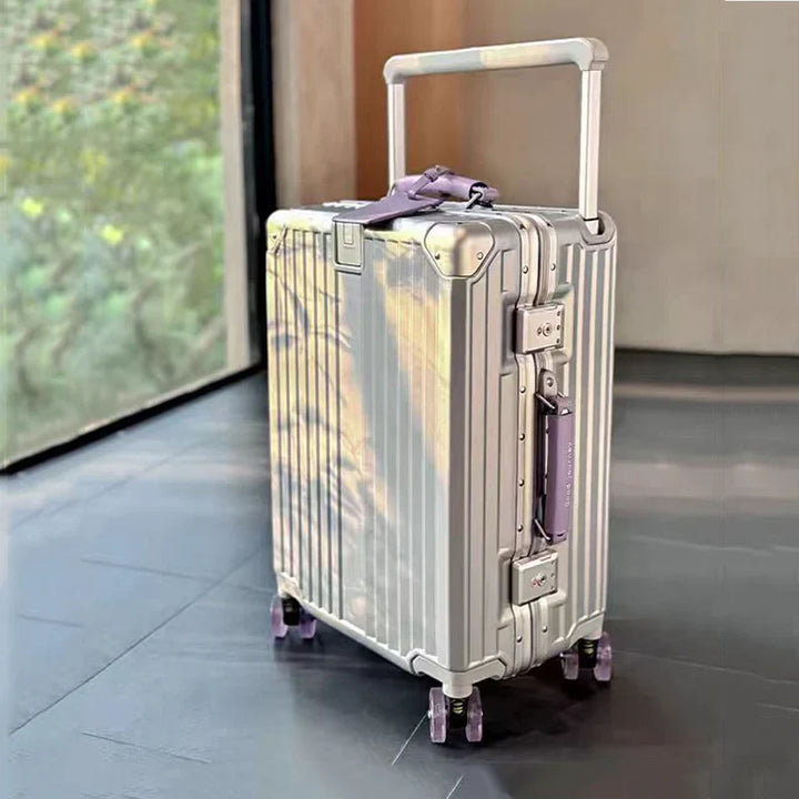Secure Valencia Voyager hardshell luggage, built for modern travel with robust durability.