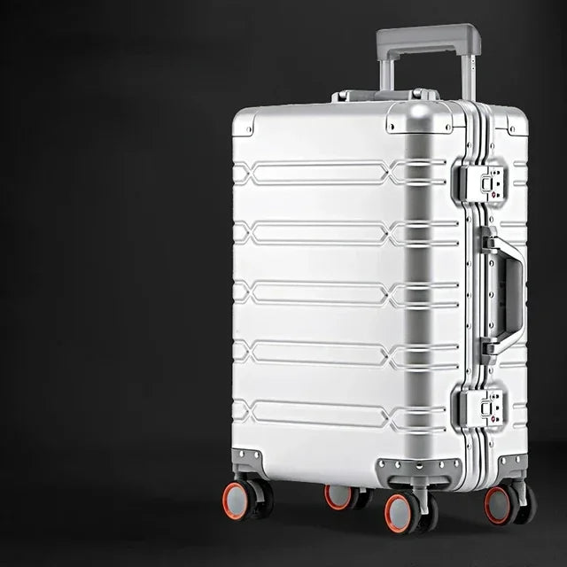 Robust Vienna Voyager Aluminium-Magnesium hard shell suitcase. Designed for seamless, secure, and durable travel.
