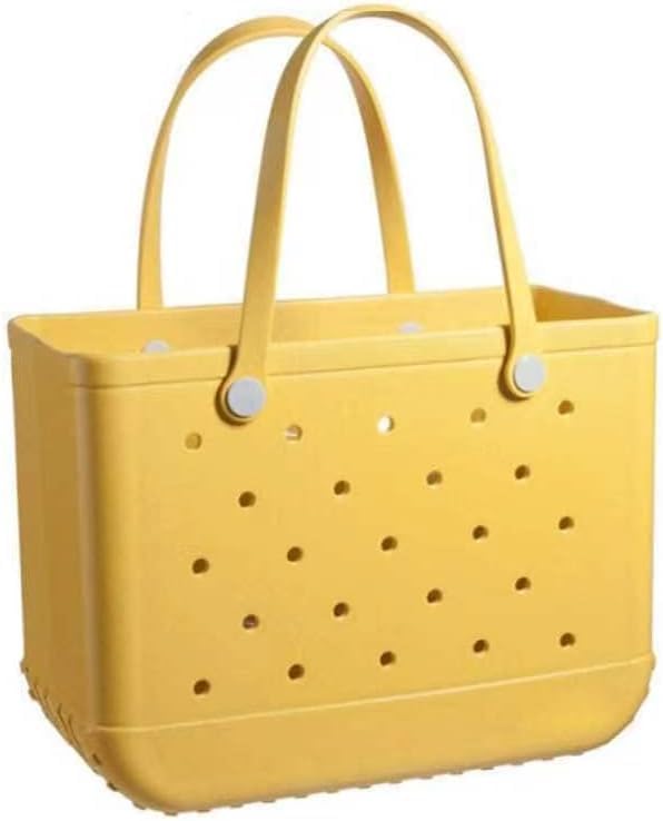 Washable EVA beach tote bag for easy cleaning, sandproof and waterproof, great for active lifestyles.