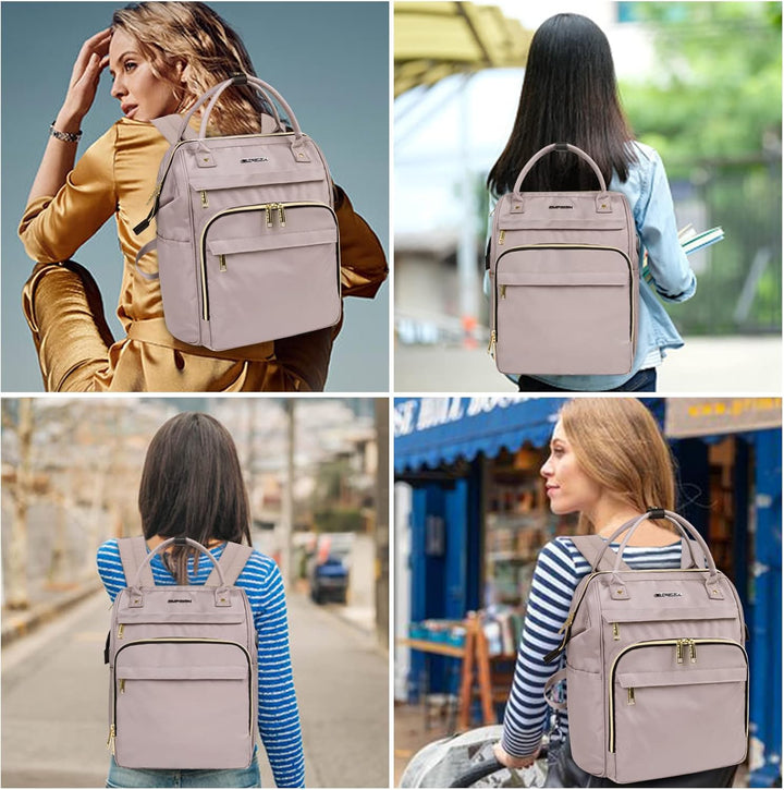 Smart unisex laptop backpack: water-resistant, expandable, RFID & USB for daily carry.
