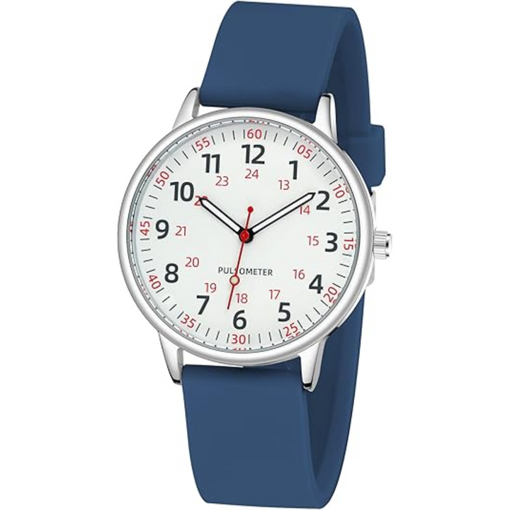 Durable and precise waterproof nurse watch, featuring a comfortable silicone design.
