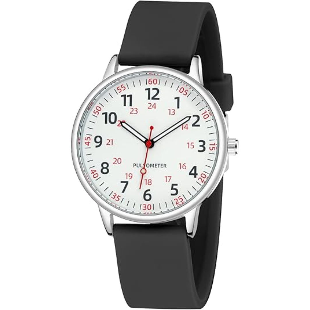 Essential medical accessory: unisex waterproof nurse watch with a highly visible second hand.
