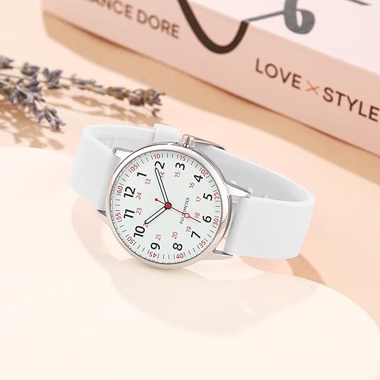 Medical accessory: reliable analog nurse watch with second hand, ideal for busy shifts.