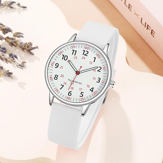 Precise timekeeping with this waterproof nurse watch, essential for medical accuracy.