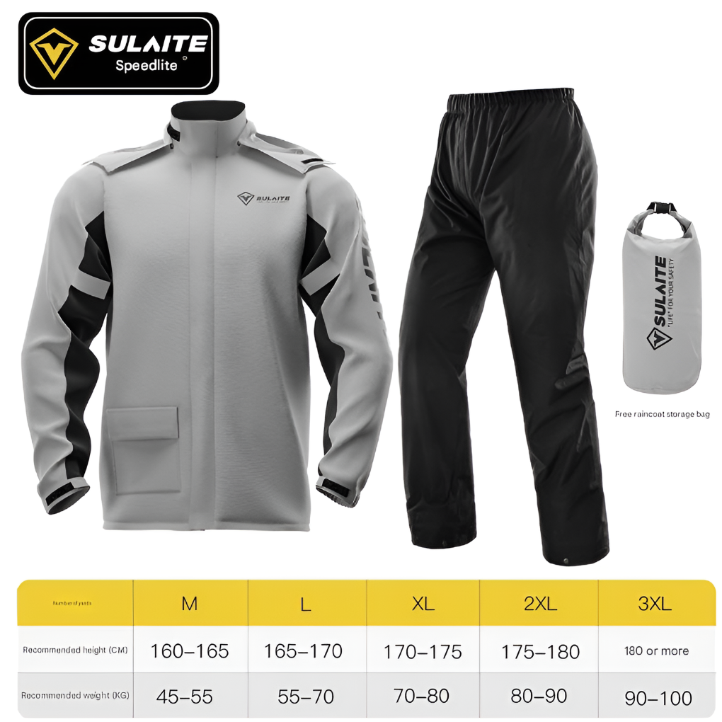 Full body waterproof rain suit for fishing, hiking, and work. Unisex design offers complete weather protection outdoors.