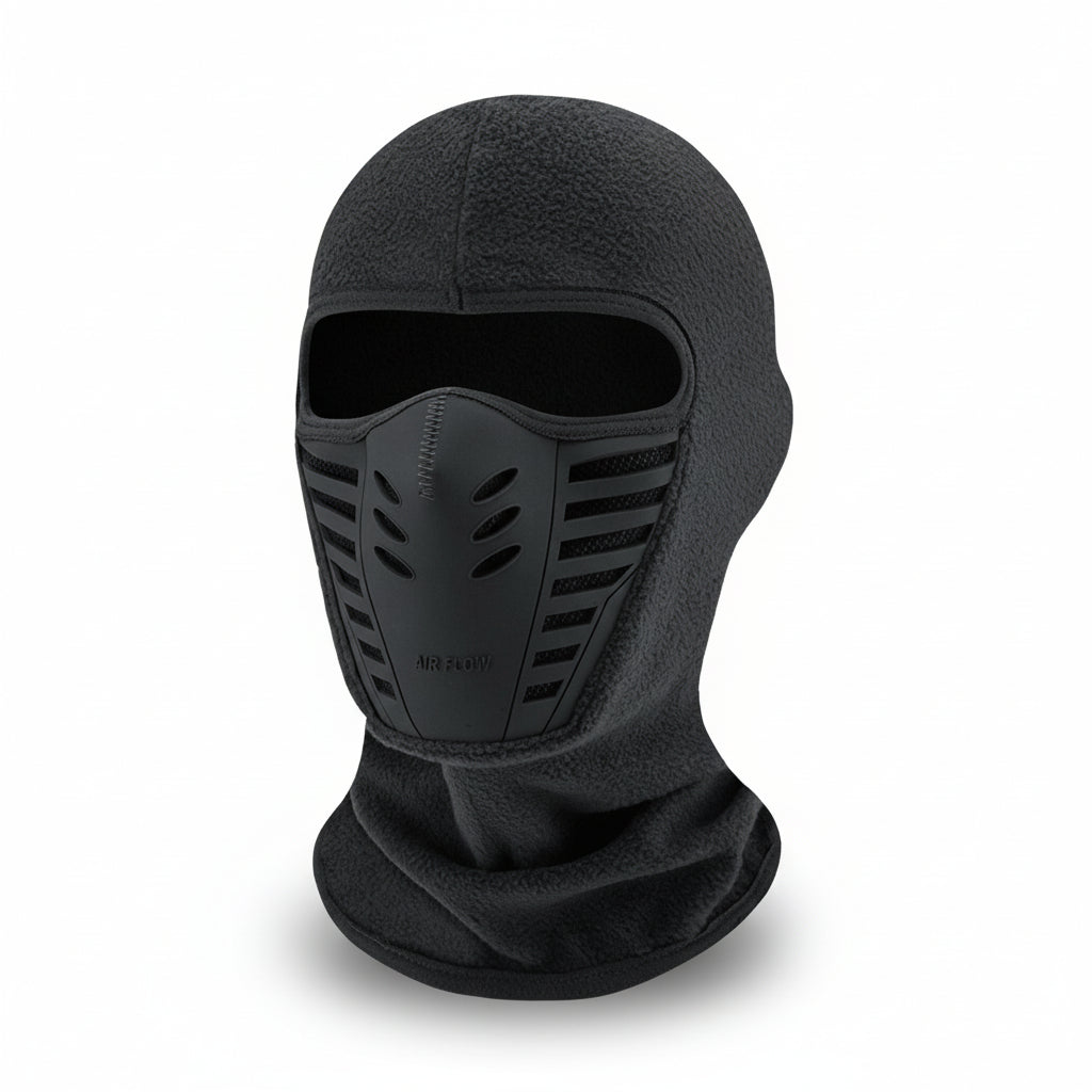 Ultimate thermal balaclava face mask to keep warm in extreme cold, ideal for outdoor sports.