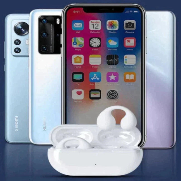 High-quality sound bone conduction sports headphones for active lifestyles. Open-ear, wireless Bluetooth running earbuds.