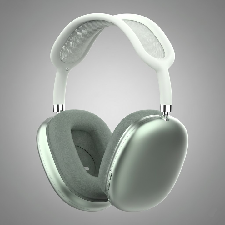 Premium unisex wireless headphones: noise cancelling, Bluetooth, deep bass, rechargeable.