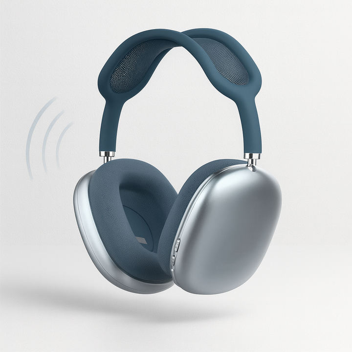 Immersive deep bass audio from these comfortable over-ear Bluetooth headphones.