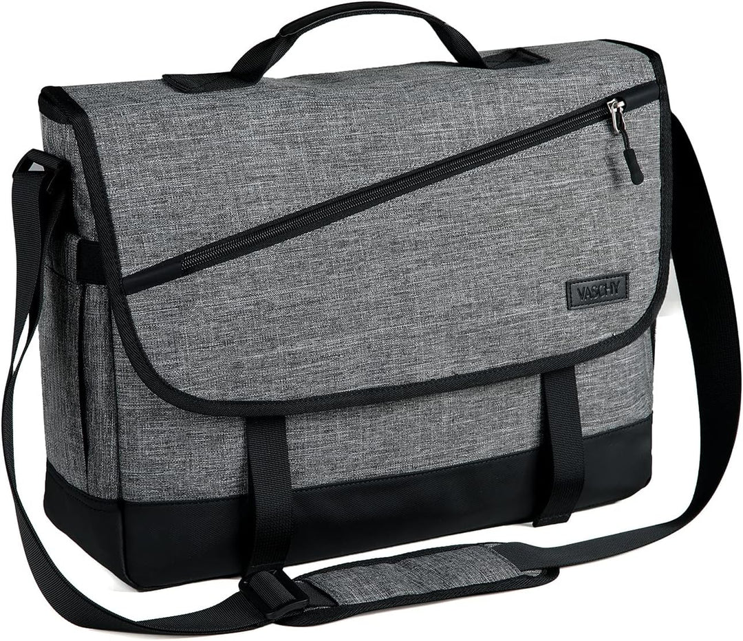 Unisex WorkMate water-resistant messenger bag with padded laptop protection & adjustable strap. Perfect for daily commute.
