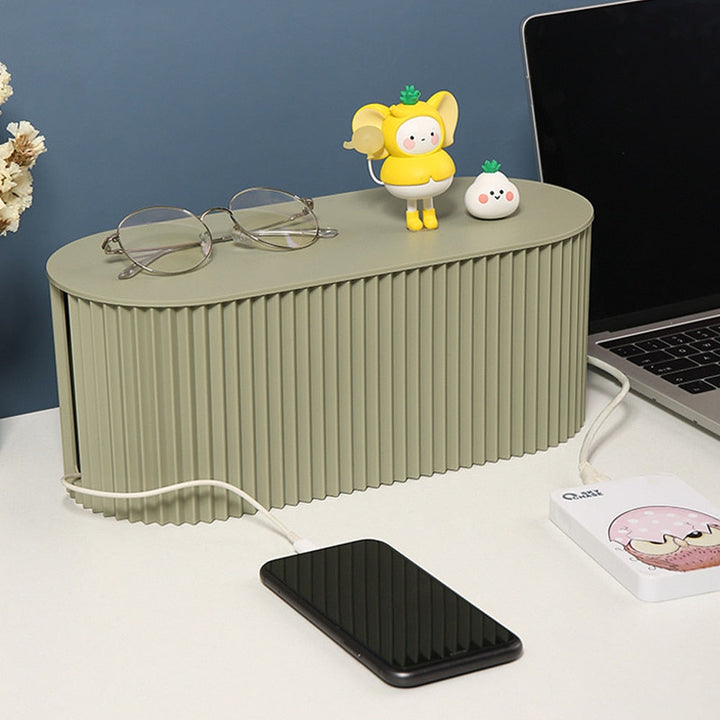 Desk organization set (2-pack) with universal cable & charger organizers to create a tidy, efficient workspace.