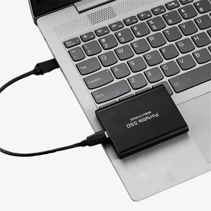 Unisex Ultra-Fast 4TB Portable External SSD - Compact Aluminum Drive