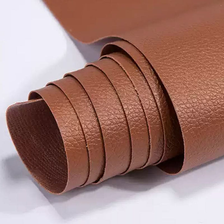 Durable self-adhesive upholstery patch, 20x54 inch, for quick car seat & sofa repair.