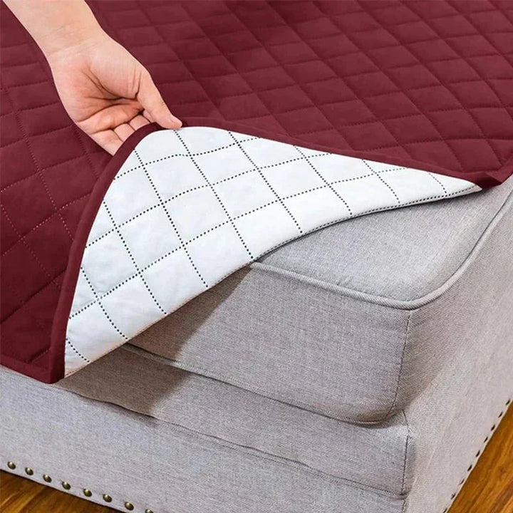 Easy-clean stretch furniture protector, ideal for active households.