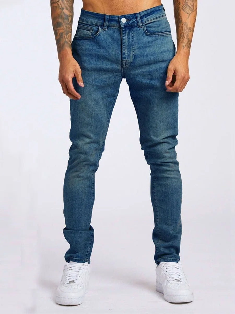 Men's Tapered Fit Stretch Denim Joggers
