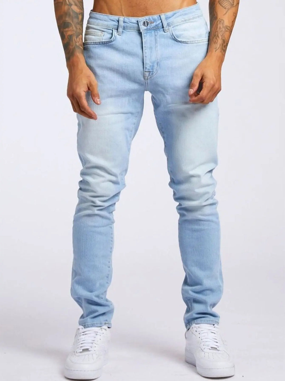 Men's Tapered Fit Stretch Denim Joggers