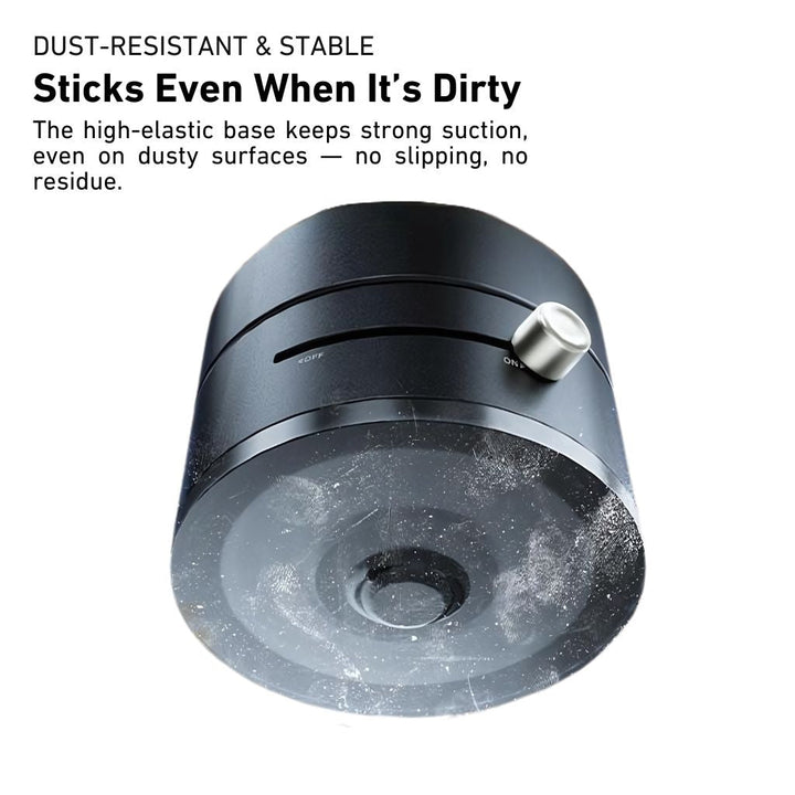 "Versatile magnetic phone mount with 360° rotation on desk, sleek design, modern and flexible for convenient phone positionin