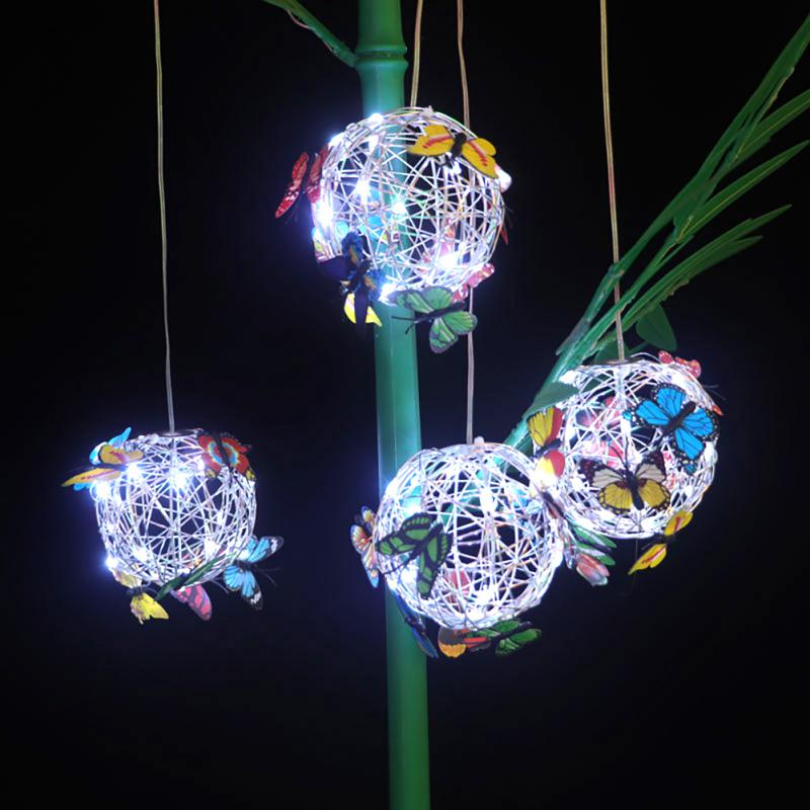 SolarGlow LED butterfly light, ideal for garden decor & patio lighting. Waterproof & automatic, creates beautiful outdoor ambiance.