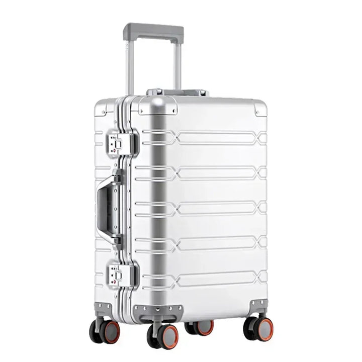 Stylish Vienna Voyager hardside travel suitcase with secure latches & smooth spinner wheels.