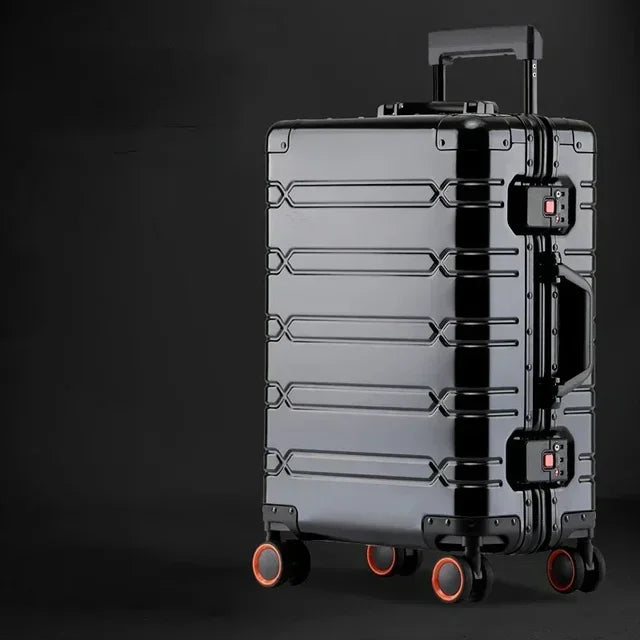 Secure Vienna Voyager hardside luggage, sturdy aluminium-magnesium shell protects contents on any journey.
