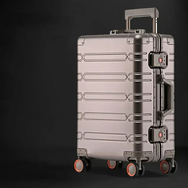 Vienna Voyager hardside luggage, ideal for vacation travel, durable aluminium-magnesium suitcase.