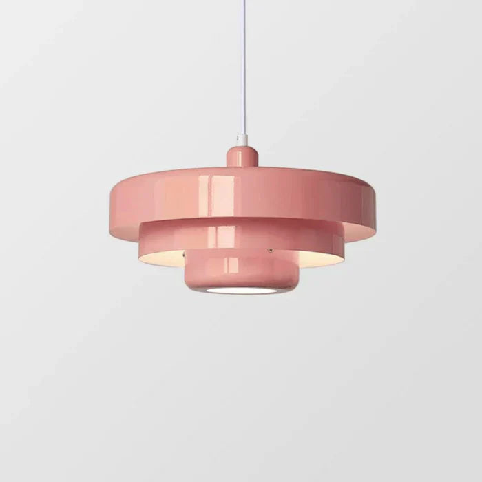 Vintage LED pendant light with classic metal and elegant finish, available in vibrant colors for interior spaces.