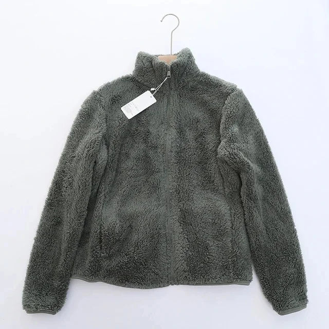 Premium women's warm winter jacket, cozy, comfortable, and stylish outerwear for cold seasons.