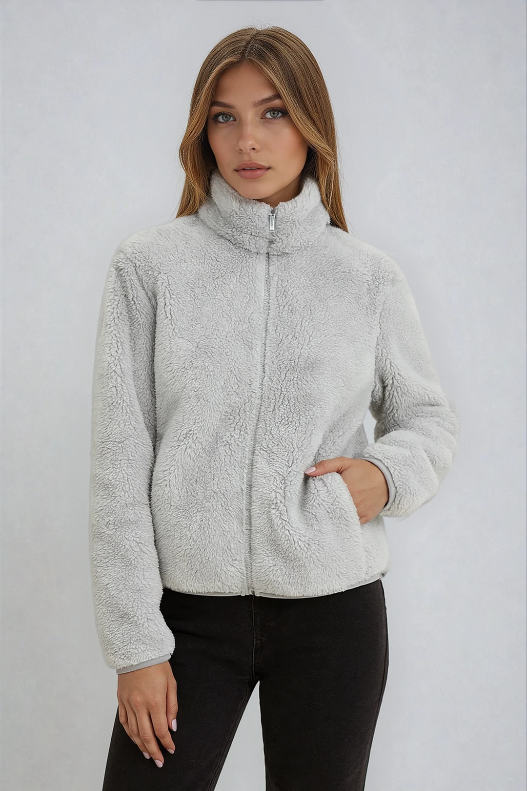 Cozy women's winter jacket, warm and comfortable for everyday casual wear. Perfect for chilly days.