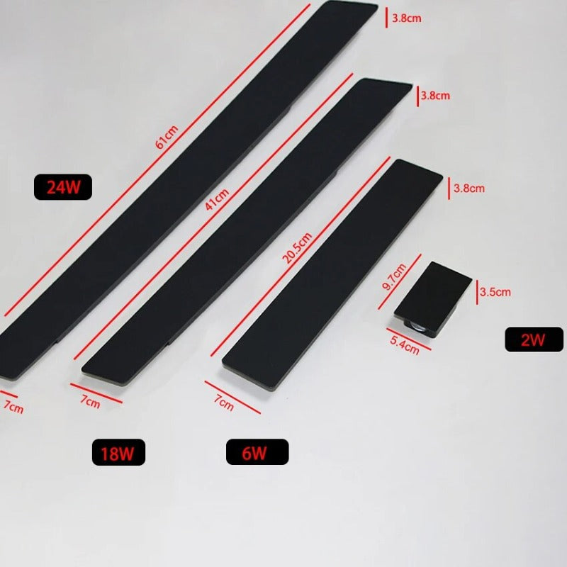 "Weatherproof IP65 LED wall light for gardens, sleek aluminum design, energy-efficient, white light, outdoor lighting solutio