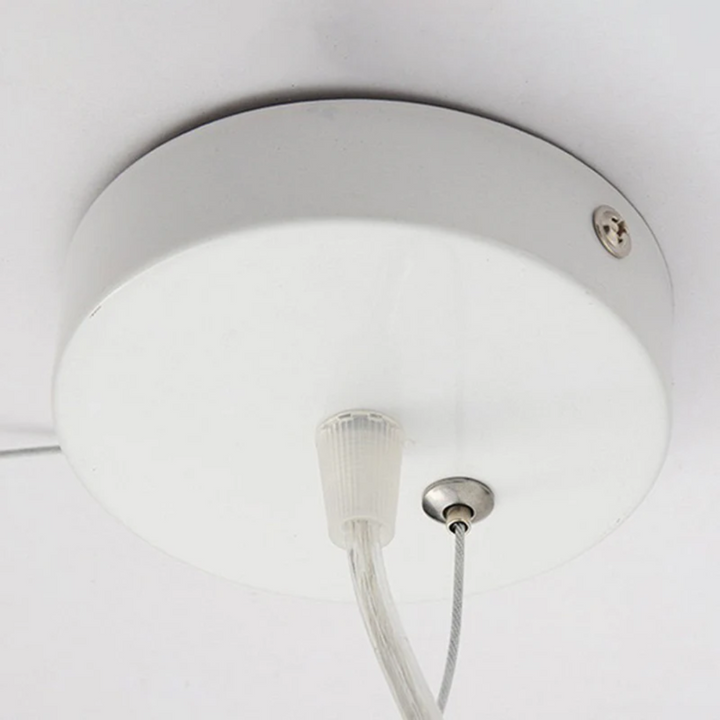 White cloud LED pendant light, crafted from modern PVC/cotton. Brings unique style to home decor.