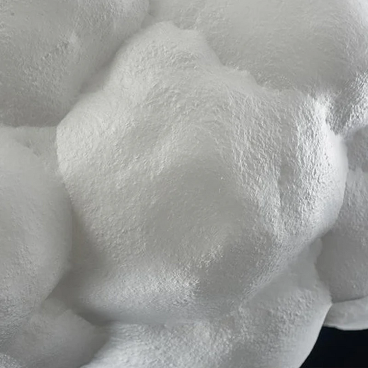 Energy-efficient white cloud LED pendant light. Modern design, PVC & cotton material for bedroom lighting.