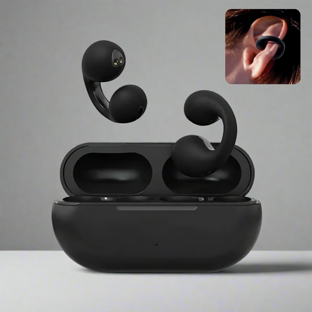 Wireless bone conduction earbuds with secure fit, lightweight design, open-ear listening, and waterproof features for active 