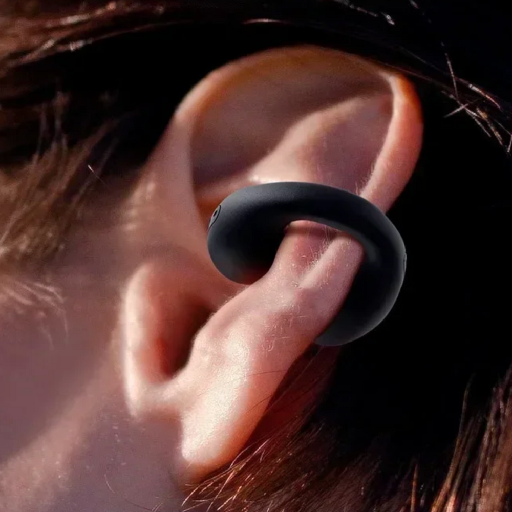 Wireless bone conduction earbuds with secure fit, lightweight design, open-ear listening, and waterproof features for active 