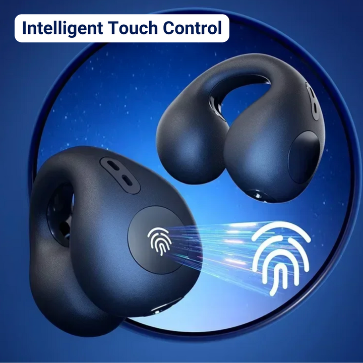 Wireless bone conduction earbuds with secure fit, lightweight design, open-ear listening, and waterproof features for active 
