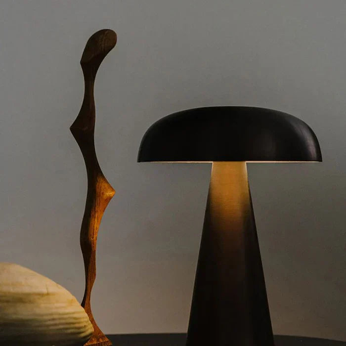 Rechargeable desk lamp, dimmable LED, offers flexible and modern lighting for any space.