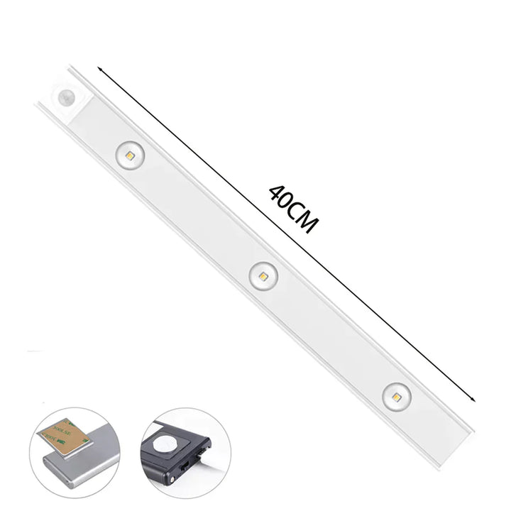 Luxe wireless LED cabinet light, motion activated for smart home lighting. Rechargeable & perfect for ambient glow.