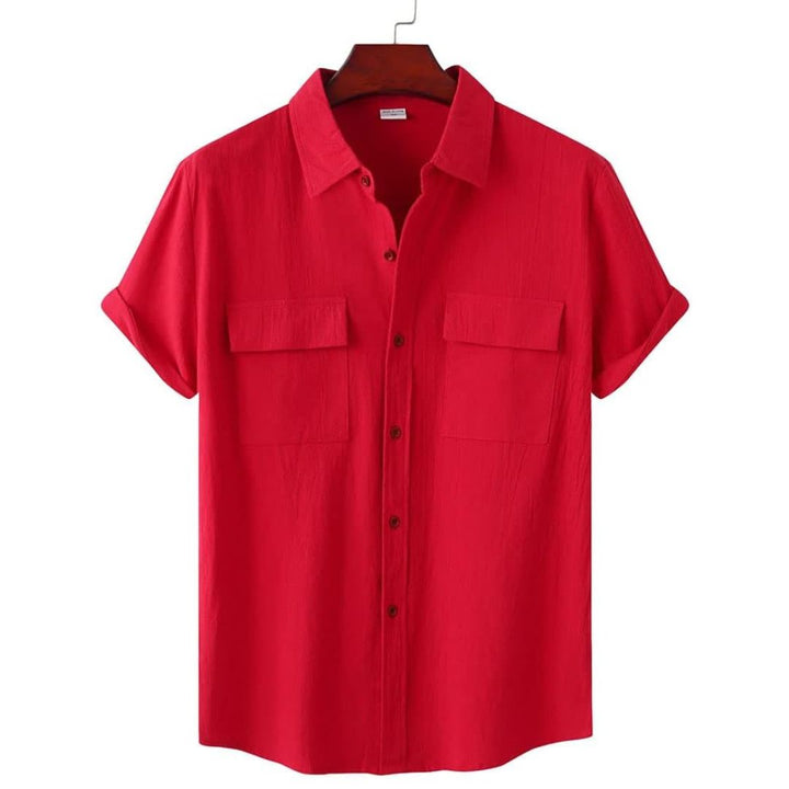 Casual Annie Blouse, a stylish short sleeve top for women's everyday, spring, and summer wear.