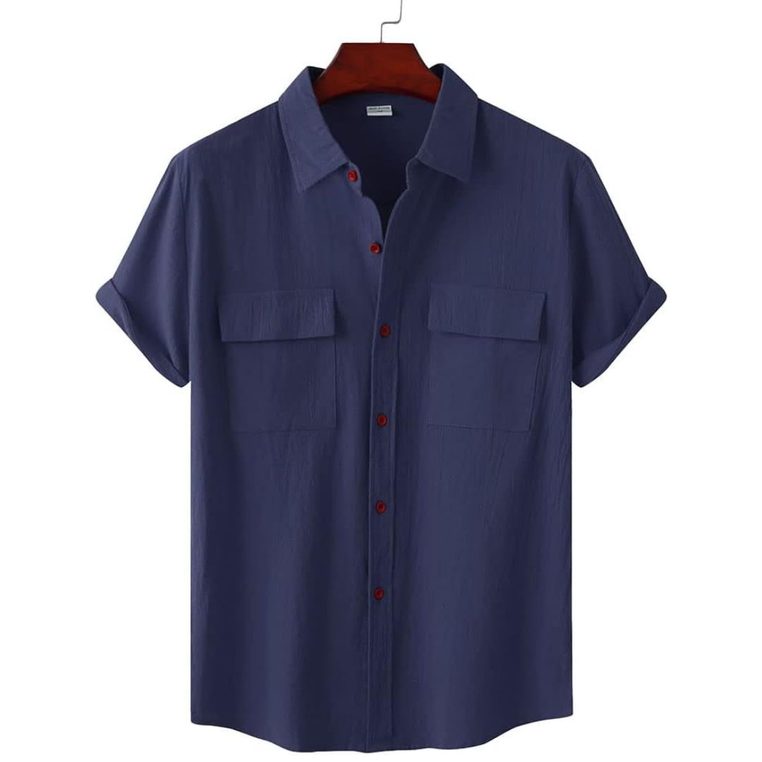 Chic women's Annie Blouse, a short sleeve top for a versatile look, from office to everyday style.