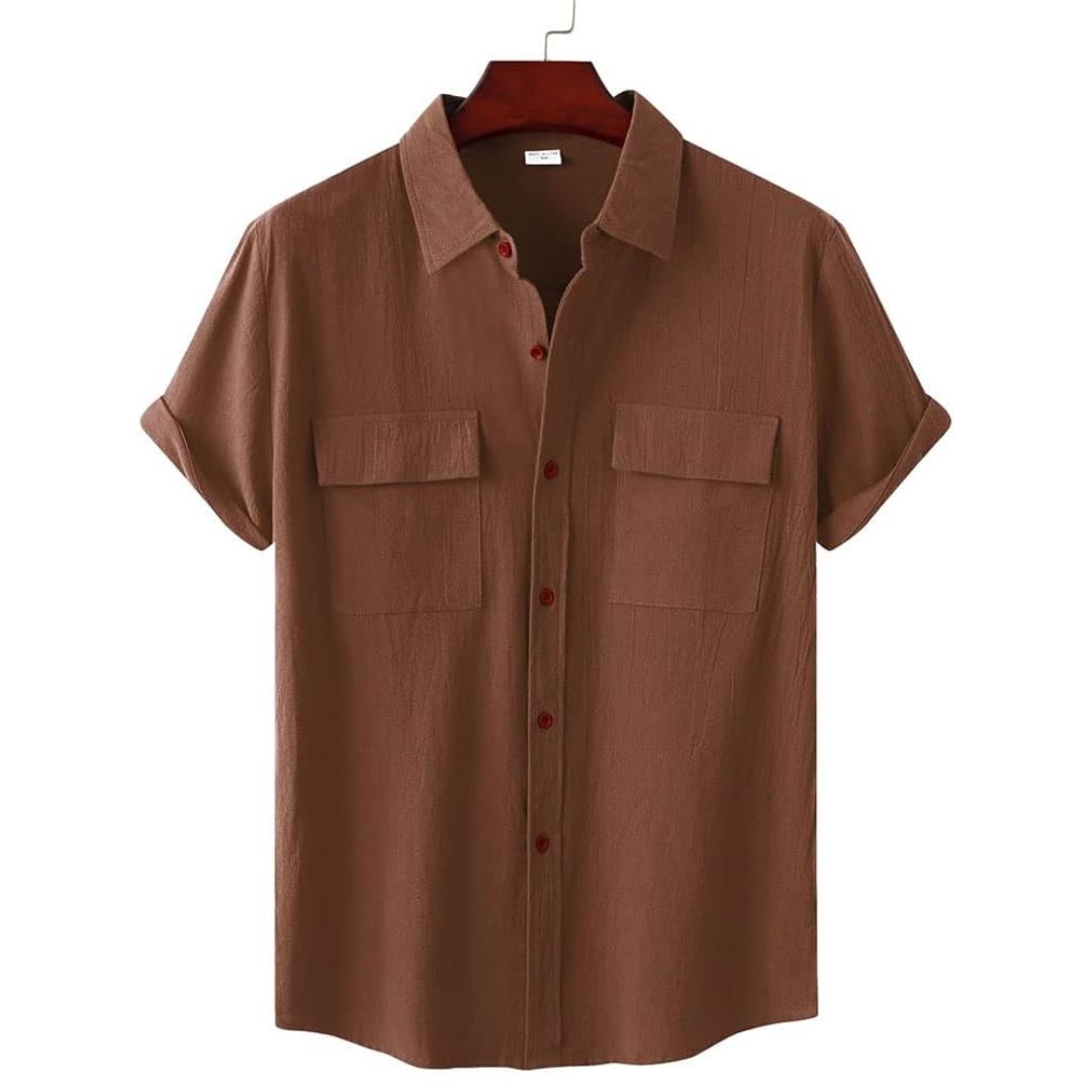 Stylish women's Annie Blouse, a versatile short sleeve top suitable for spring, summer, and work.