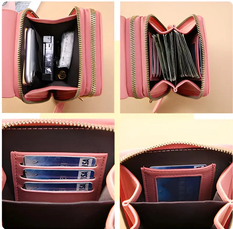 Detail shot: Secure anti-theft travel bag featuring durable material & locking zipper for peace of mind.