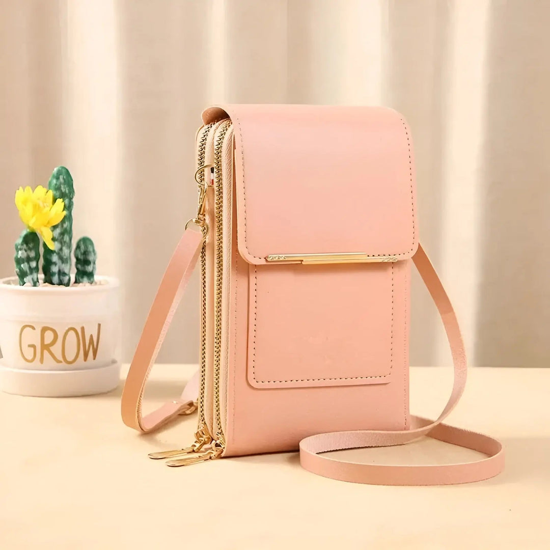 Chic women's anti-theft daily shoulder bag, secure for errands, commutes, and accessories.