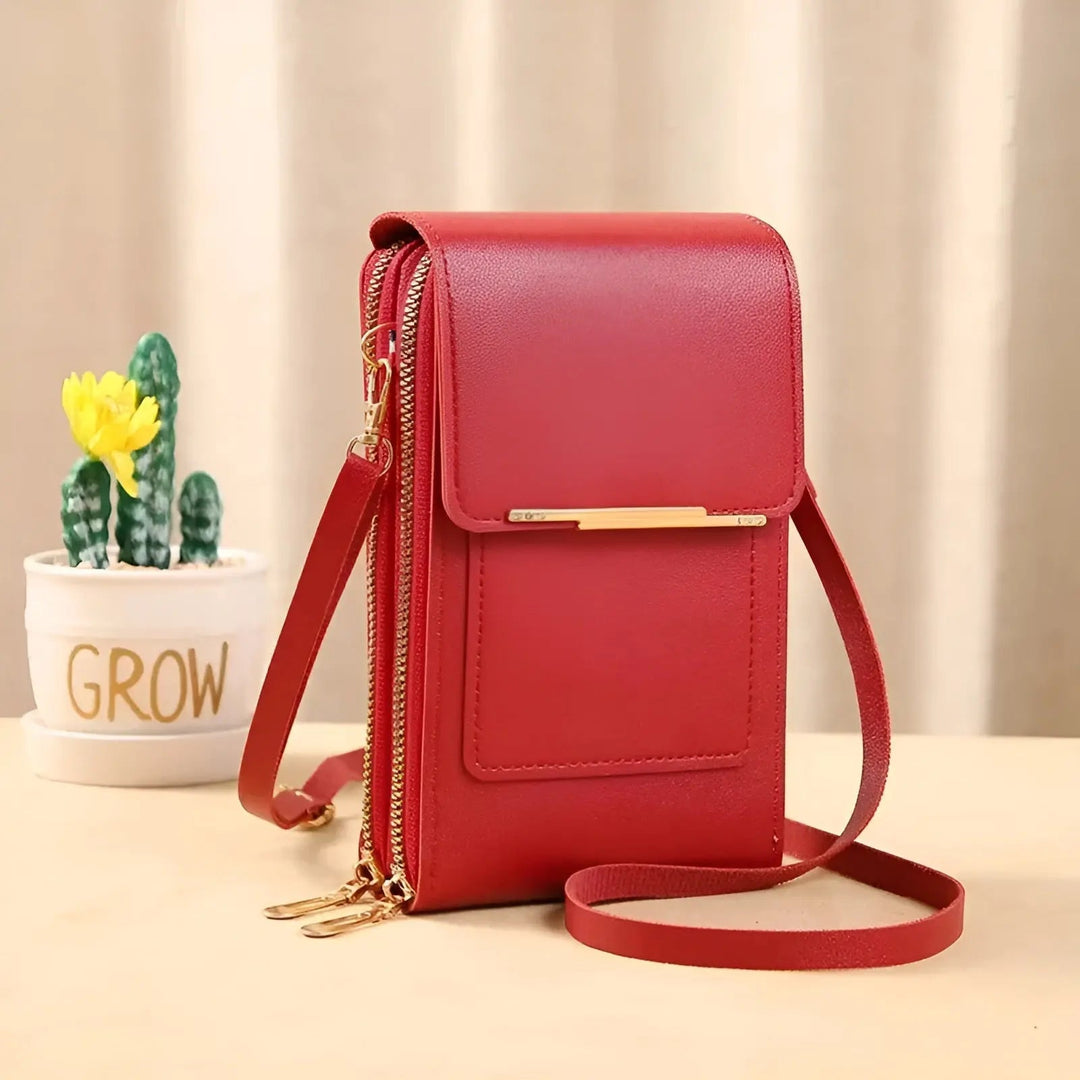 Secure women's anti-theft crossbody bag with slash-resistant strap for ultimate protection.