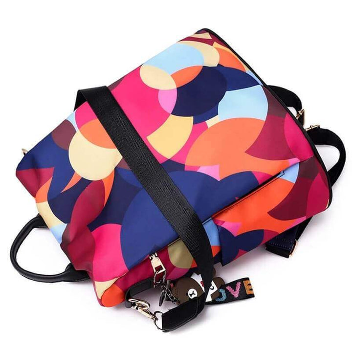 Women's anti-theft travel backpack, water-resistant & spacious for secure journeys.