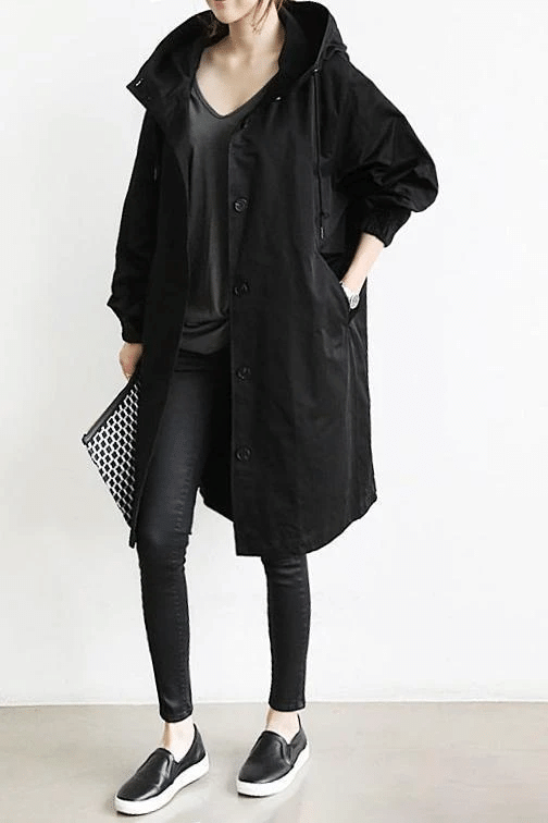 Trendy Women's Aurora hooded windbreaker, a lightweight jacket for stylish weather protection & casual wear.
